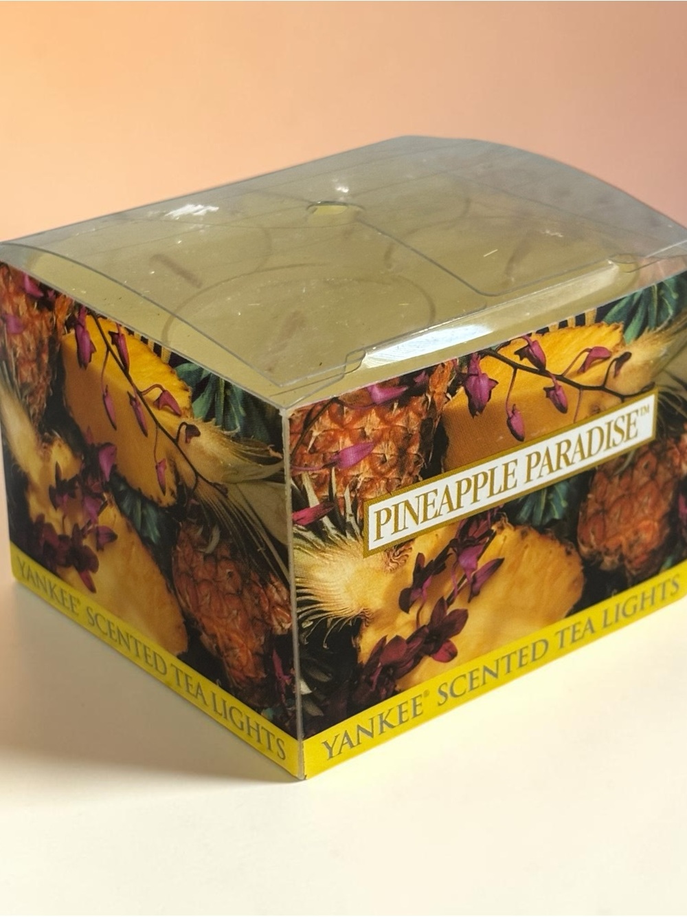 Yankee Candle Pineapple Paradise Scented Tea Lights - Yellow, Green, Purple